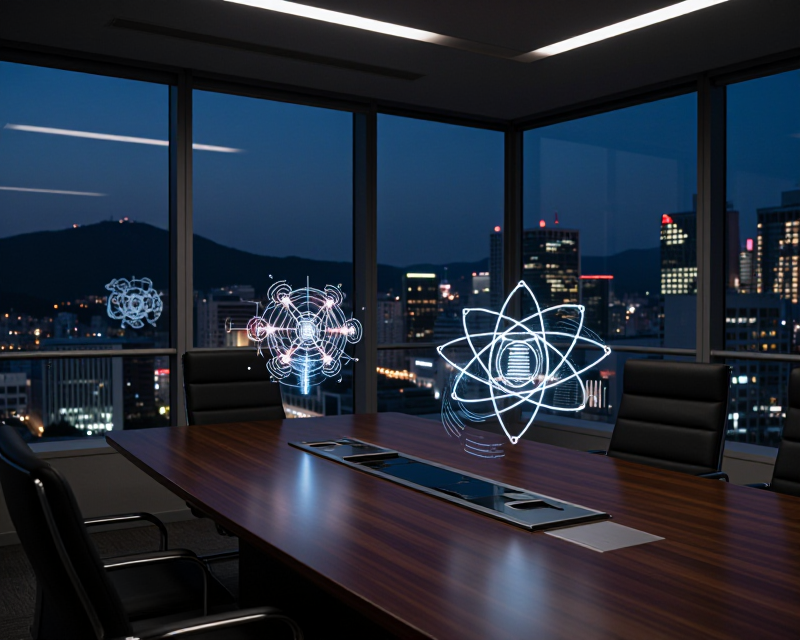 High-tech meeting atmosphere in Seoul