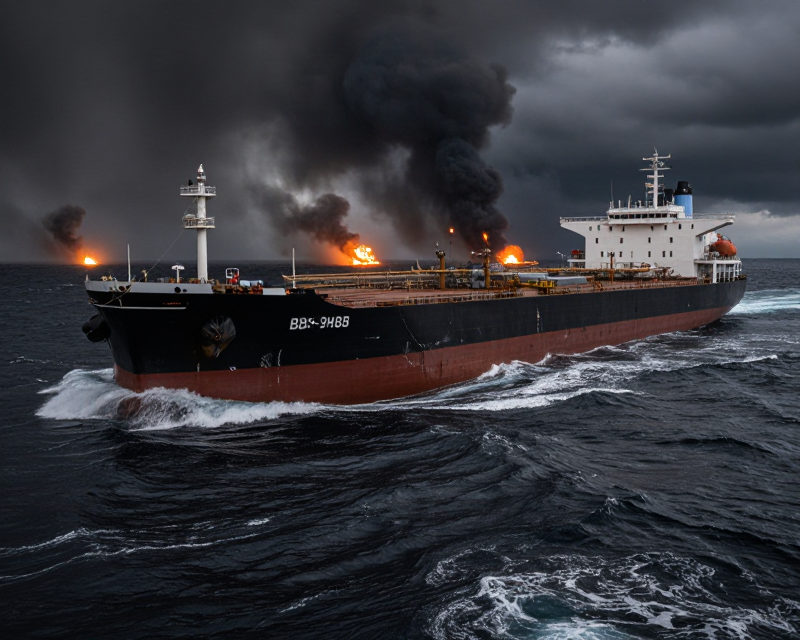 Oil Tanker in Conflict Zone