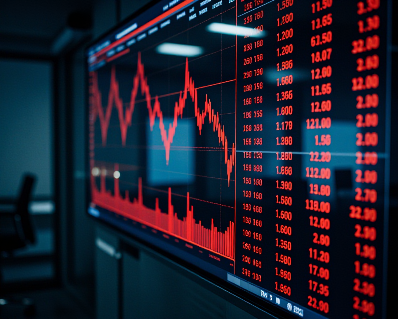 Financial Market Volatility Concept