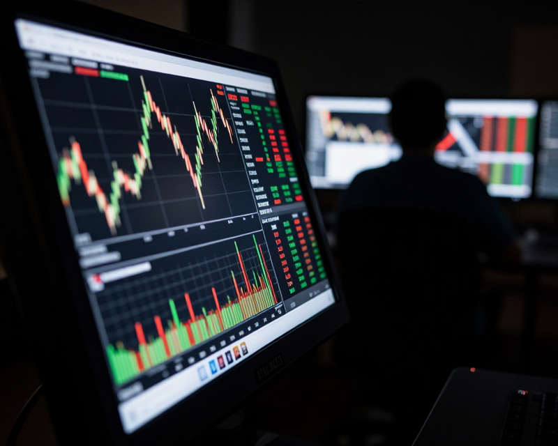 Teleprompter and Financial Data