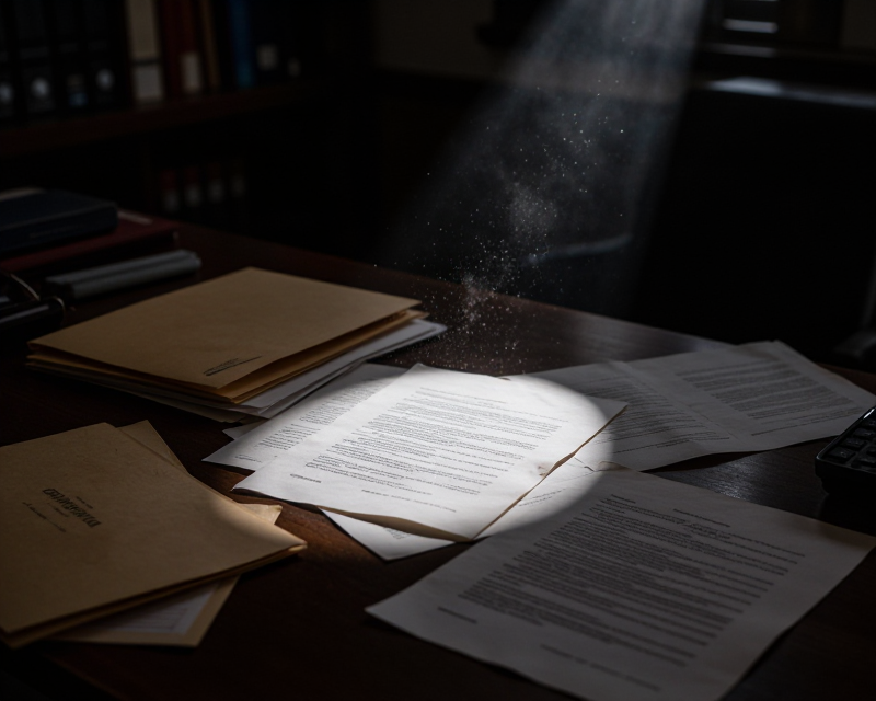 Dark Legal Investigation Atmosphere